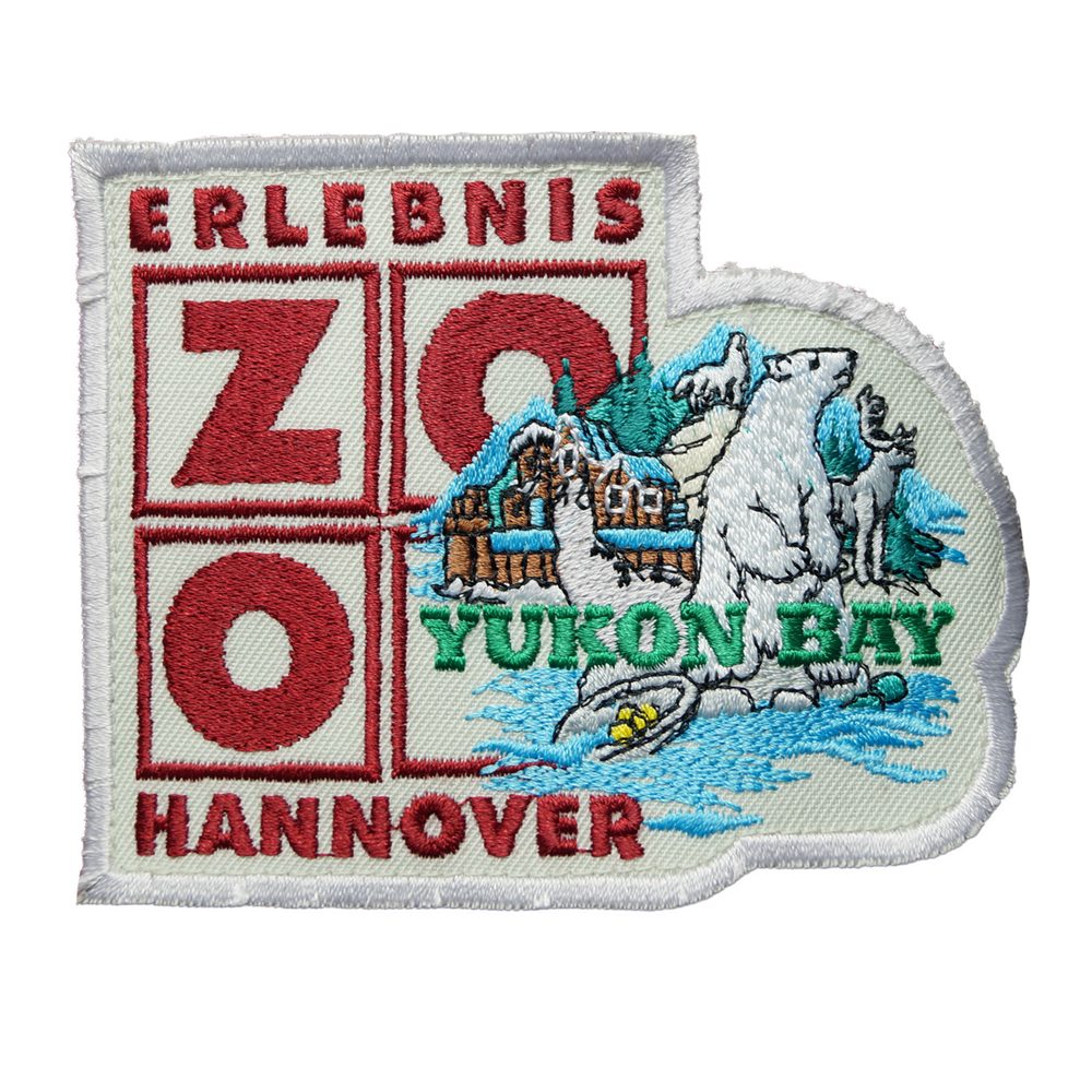 Gesticktes Emblem Erlebnis-Zoo Hannover, Motiv Yukon Bay